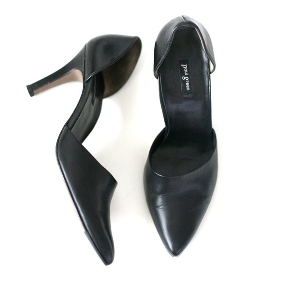 paul green black heels